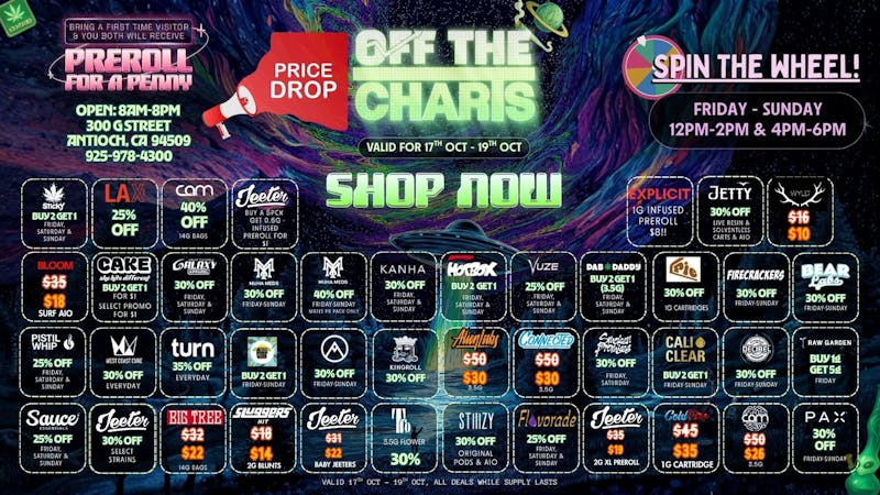 Off The Charts - Antioch STELLAR SAVINGS!!