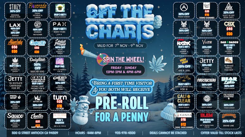 Off The Charts - Antioch FROSTY FRESH DEALS