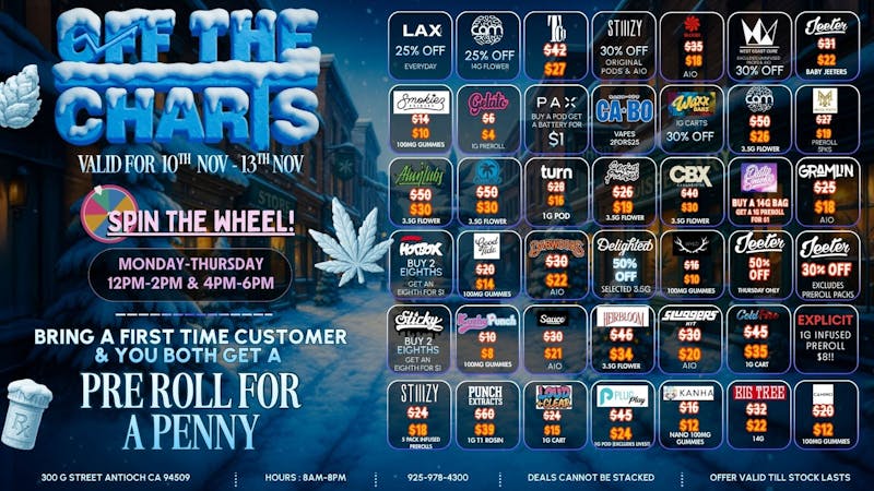 Off The Charts - Antioch BIG WINTER SAVINGS