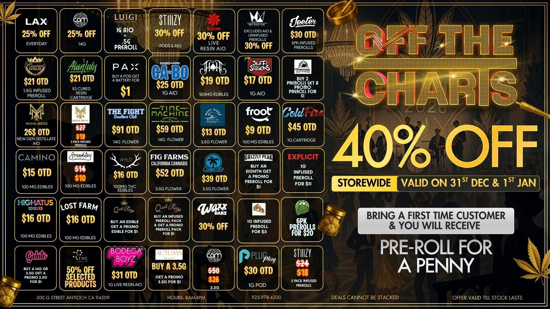 Off The Charts - Antioch NEW YEARS SAVINGS!!