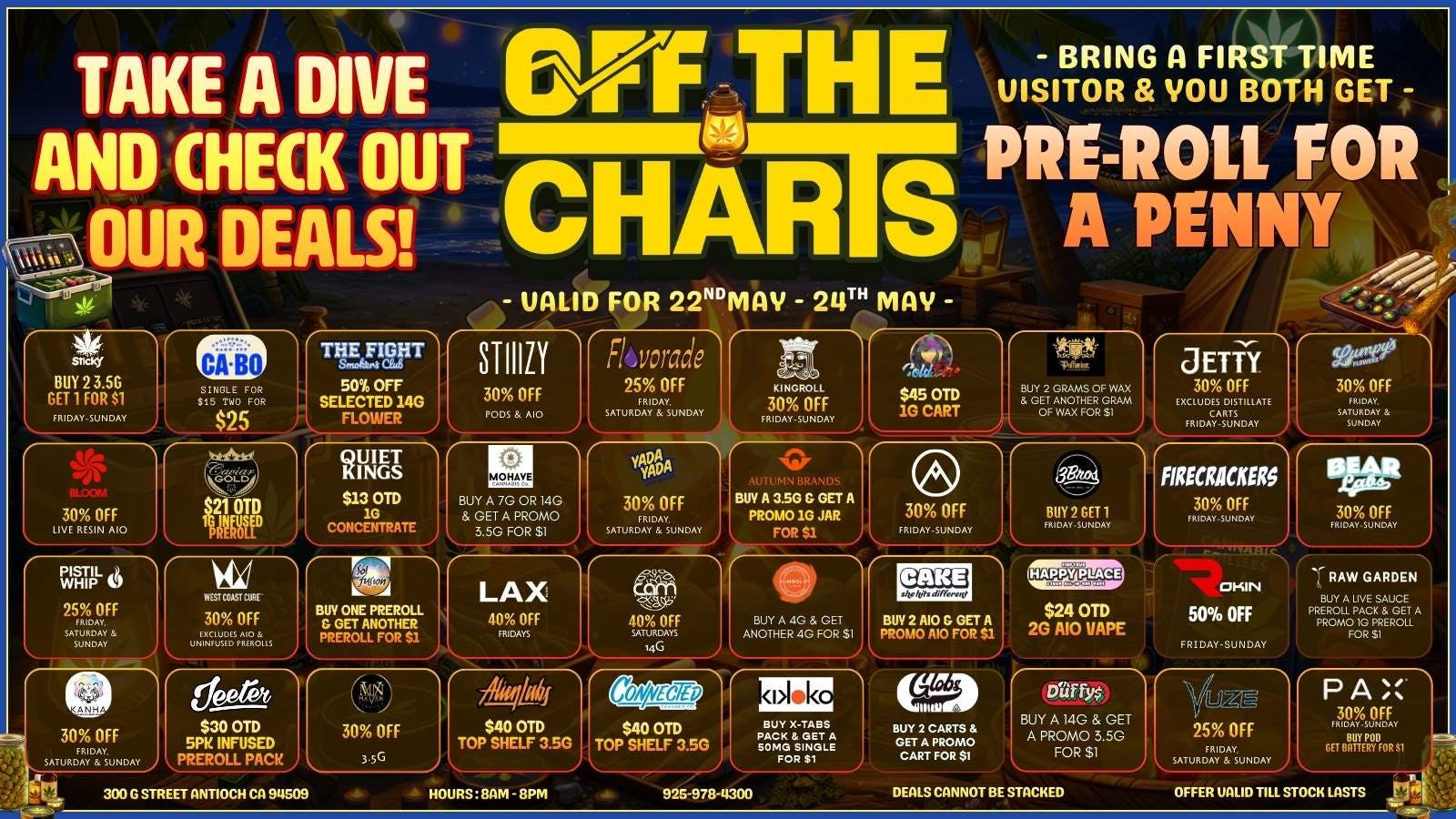 Off The Charts - Antioch KILLER WEEK DEALS