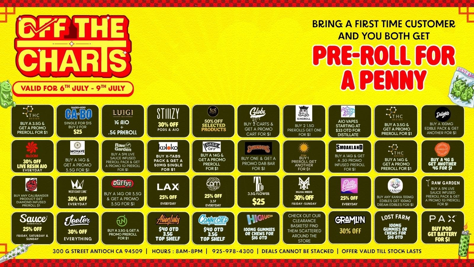 Off The Charts - Antioch FRESH DEALS!!!!