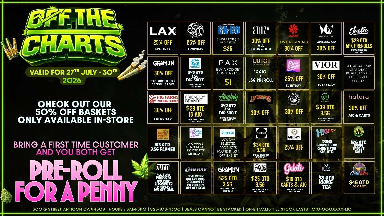 Off The Charts - Antioch OTC SMOKERS CLUB EXCLUSIVE DEALS
