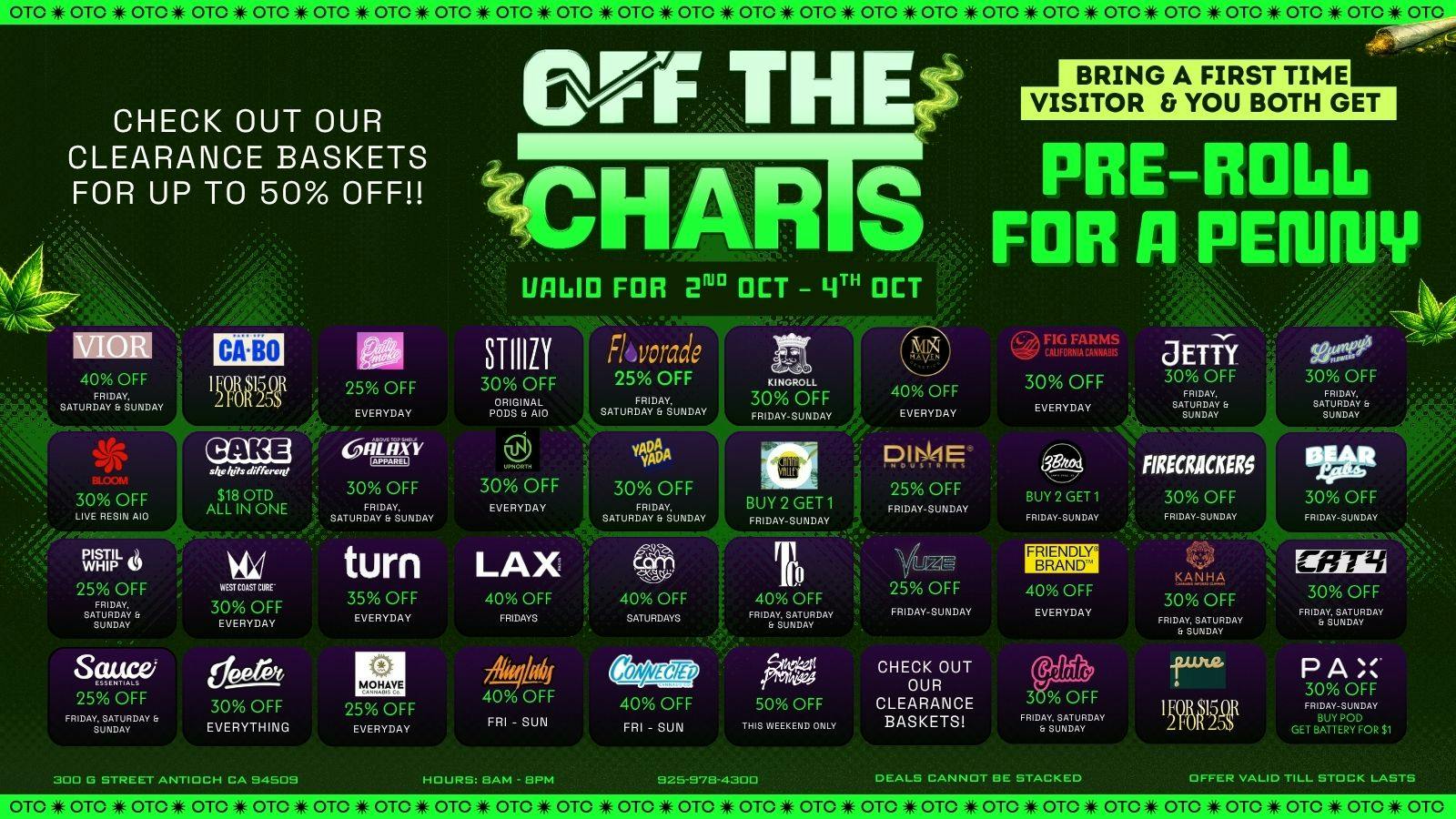 Off The Charts - Antioch FALL INTO SAVINGS!