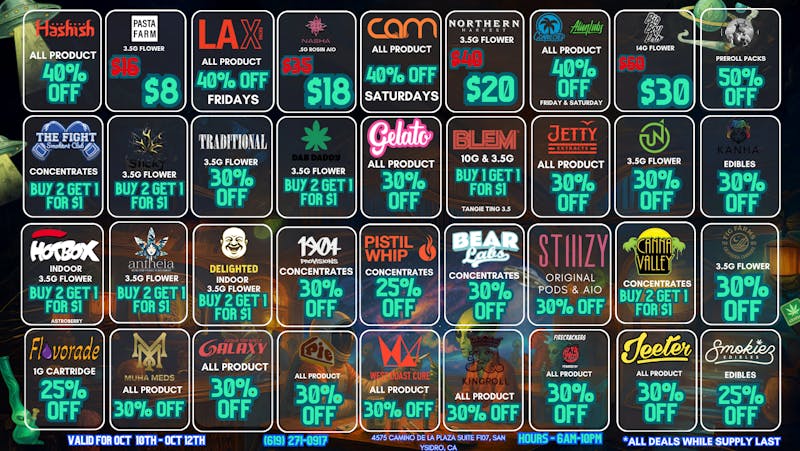 Off the Charts - San Ysidro NEW BRANDS TO TRY, NEW DEALS STOREWIDE