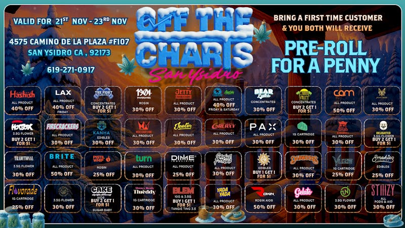 Off The Charts - Riverbank WEEKEND DEALS TO BE THANKFUL FOR AT OTC RIVERBANK!