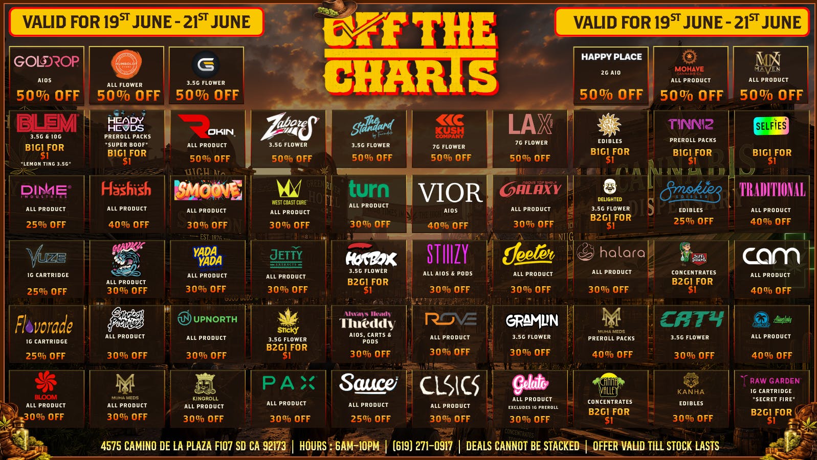 Off the Charts - San Ysidro CRAVE MORE? SAVE MORE WITH OTC SY!