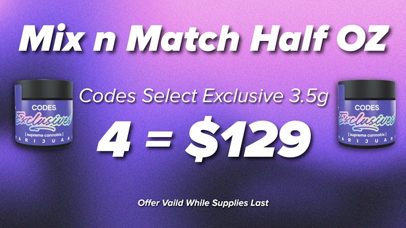 3Fifteen Primo - Valley Park CODES Select Exclusives 3.5g | 4 for $129
