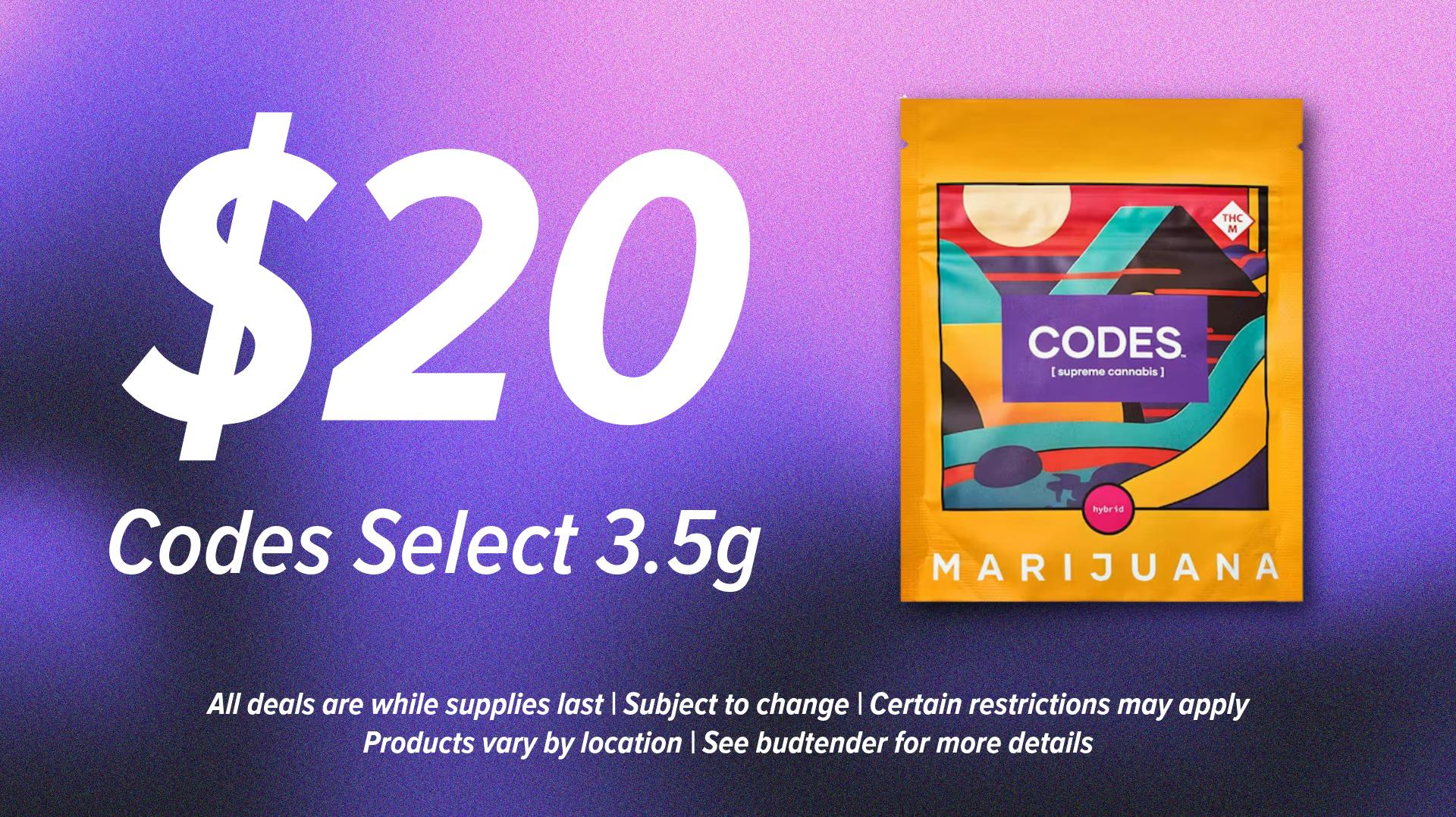 3Fifteen Primo - Columbia Codes Select 3.5g | $20