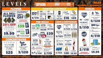 Levels Cannabis - Niles 25% OFF Deli-Over 100+ Strains Served Fresh Daily