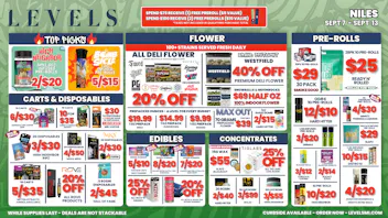 Levels Cannabis - Ironwood 20% OFF DELI FLOWER - LARGEST SELECTION IN THE UP!