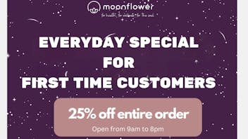 Moonflower 25% OFF FIRST TIME + FREE DELIVERY