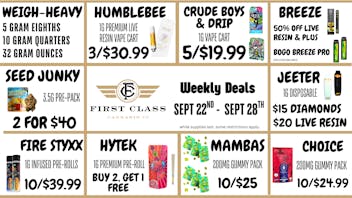 First Class Lansing (formerly Dispo) Weekly Deals 9/22 - 9/28/25