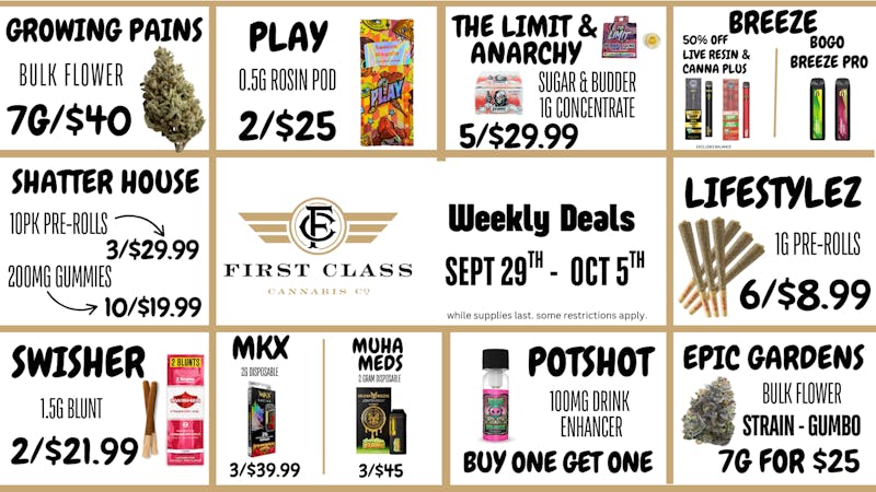 First Class Lansing (formerly Dispo) Weekly Deal 9/29/25 - 10/5/25