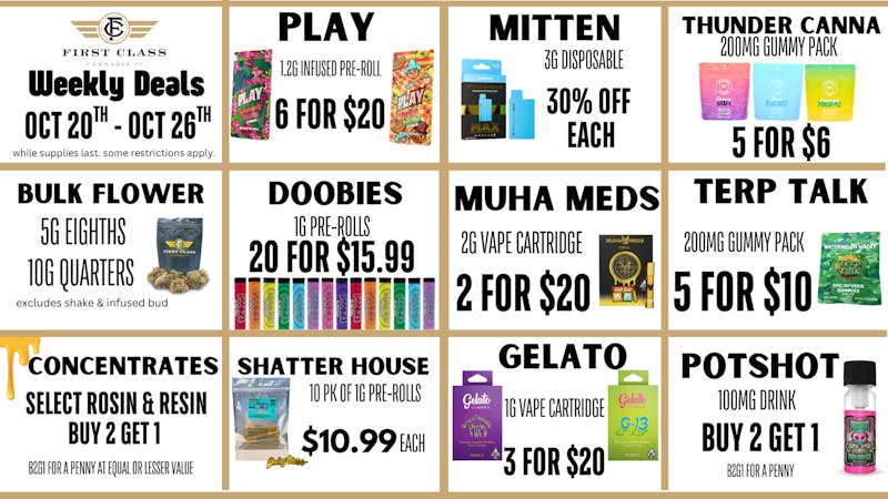 First Class Lansing (formerly Dispo) Weekly Deals 10/20 - 10/26/25
