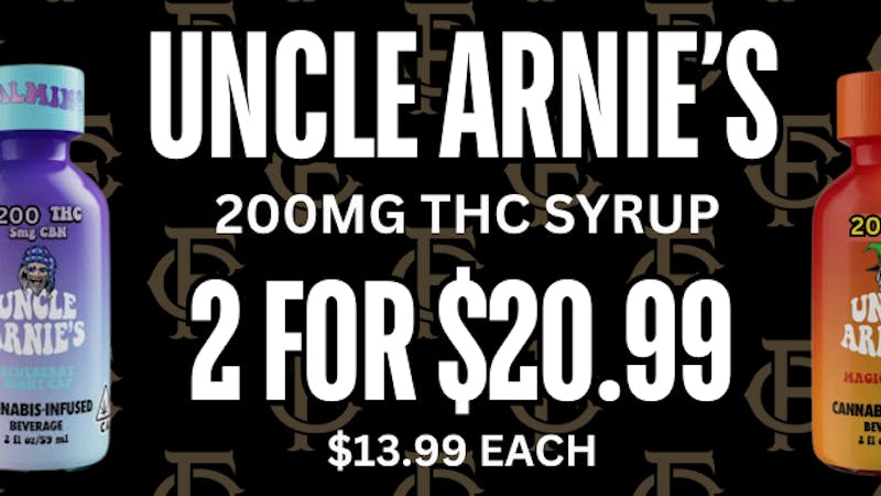 First Class Lansing (formerly Dispo) Uncle Arnie's THC Syrup