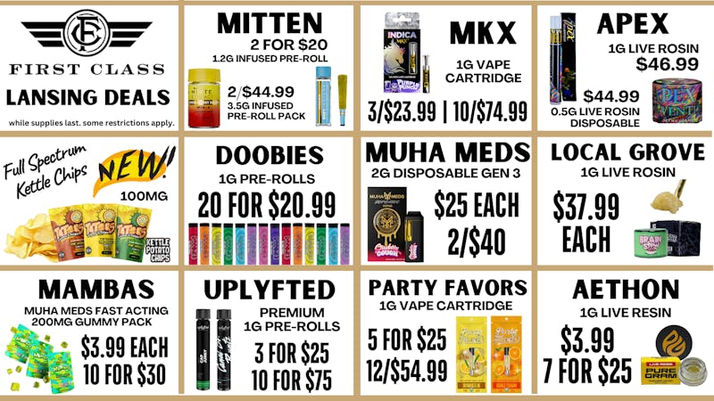 First Class Lansing First Class Lansing - Deals