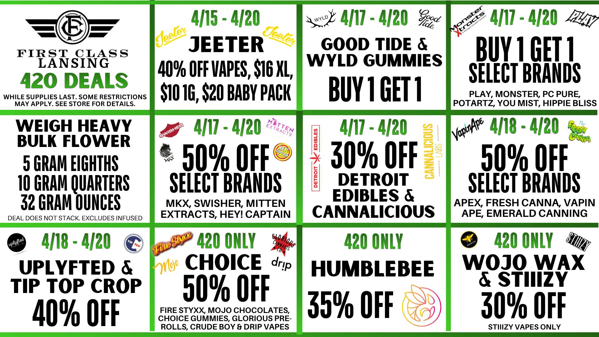 First Class Lansing 420 Deals You Don't Want to Miss!