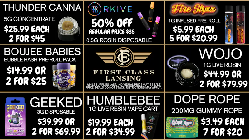 First Class Lansing Deals on Your Favorite Products