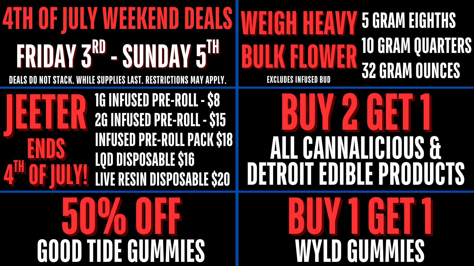 First Class Lansing 4th of July Deals 🥳🎆