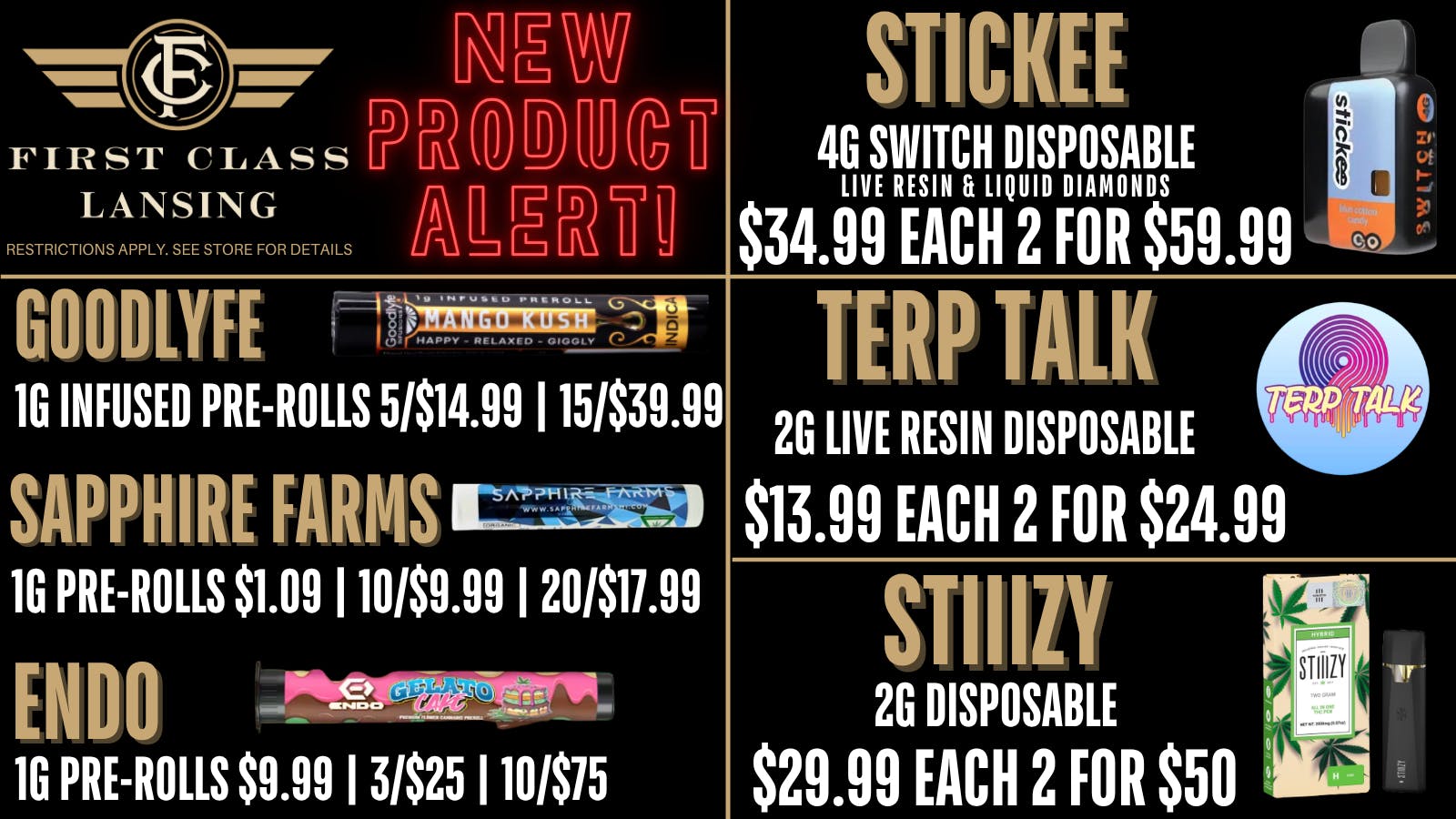 First Class Lansing New Product Alert!