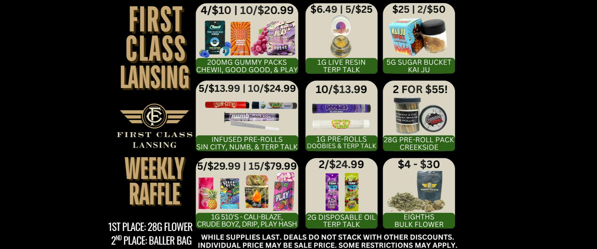 First Class Lansing Smokin' Hot Deals