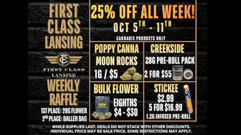 First Class Lansing 25% OFF ALL WEEK!