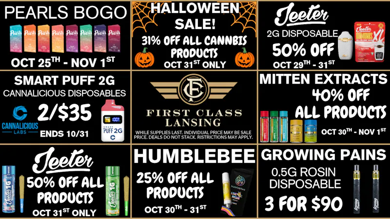 First Class Lansing 👻 HALLOWEEN DEALS 🎃
