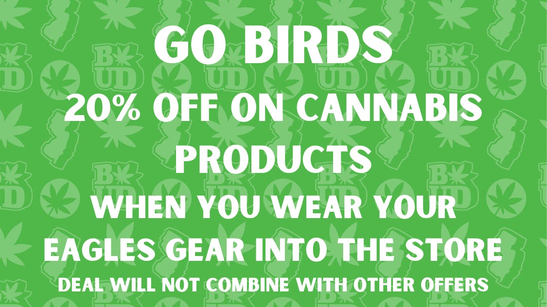 Brotherly Bud 20% off - When you wear your Eagles Gear!