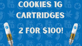 Brotherly Bud 2 for $100 1g Cookies Carts