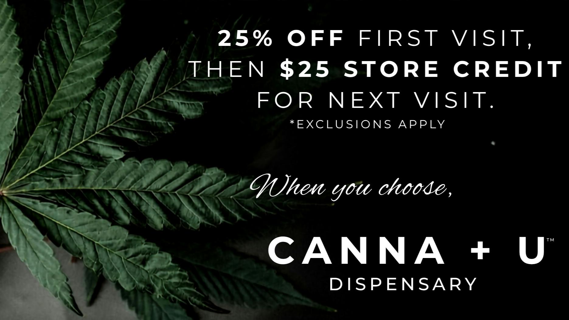 Canna U - Biloxi 25% off first visit & $25 off second visit