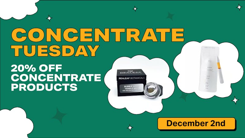 SWAY Dispensary Concentrate Tuesday - 20% off Concentrates