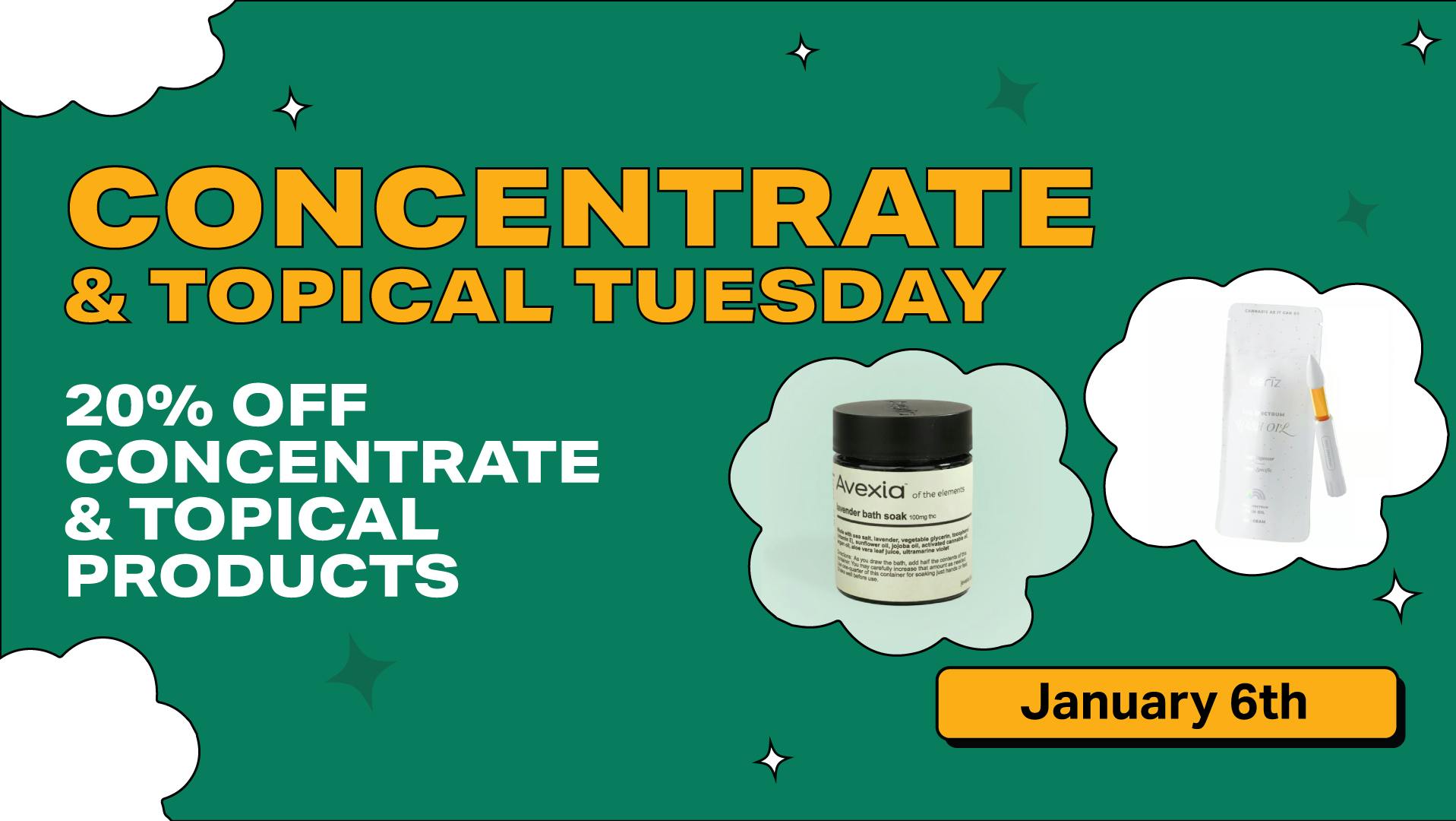 SWAY Dispensary "Concentrate & Topical Tuesday"