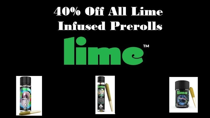Squintz Foreign 40% Off Lime Infused Prerolls