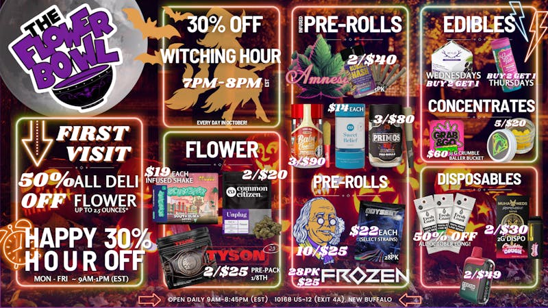 The Flower Bowl - New Buffalo (NOW OPEN) TRICK OR TREAT?