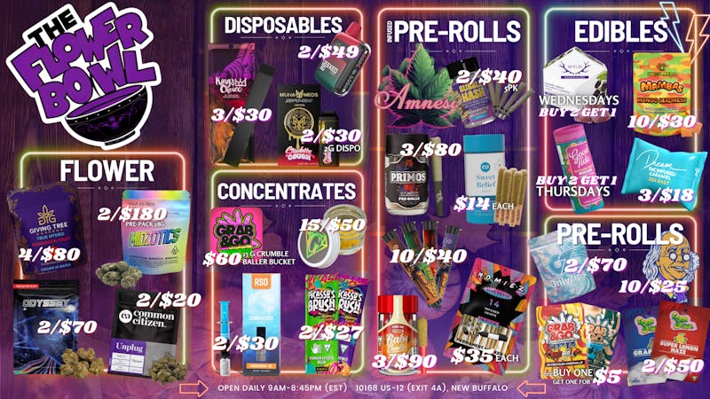 The Flower Bowl - New Buffalo (NOW OPEN) NOVEMBER DEALS!