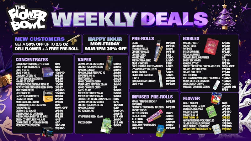 The Flower Bowl - New Buffalo (NOW OPEN) Flower Bowl Weekly Deals Light Up Your Holidays 🌟