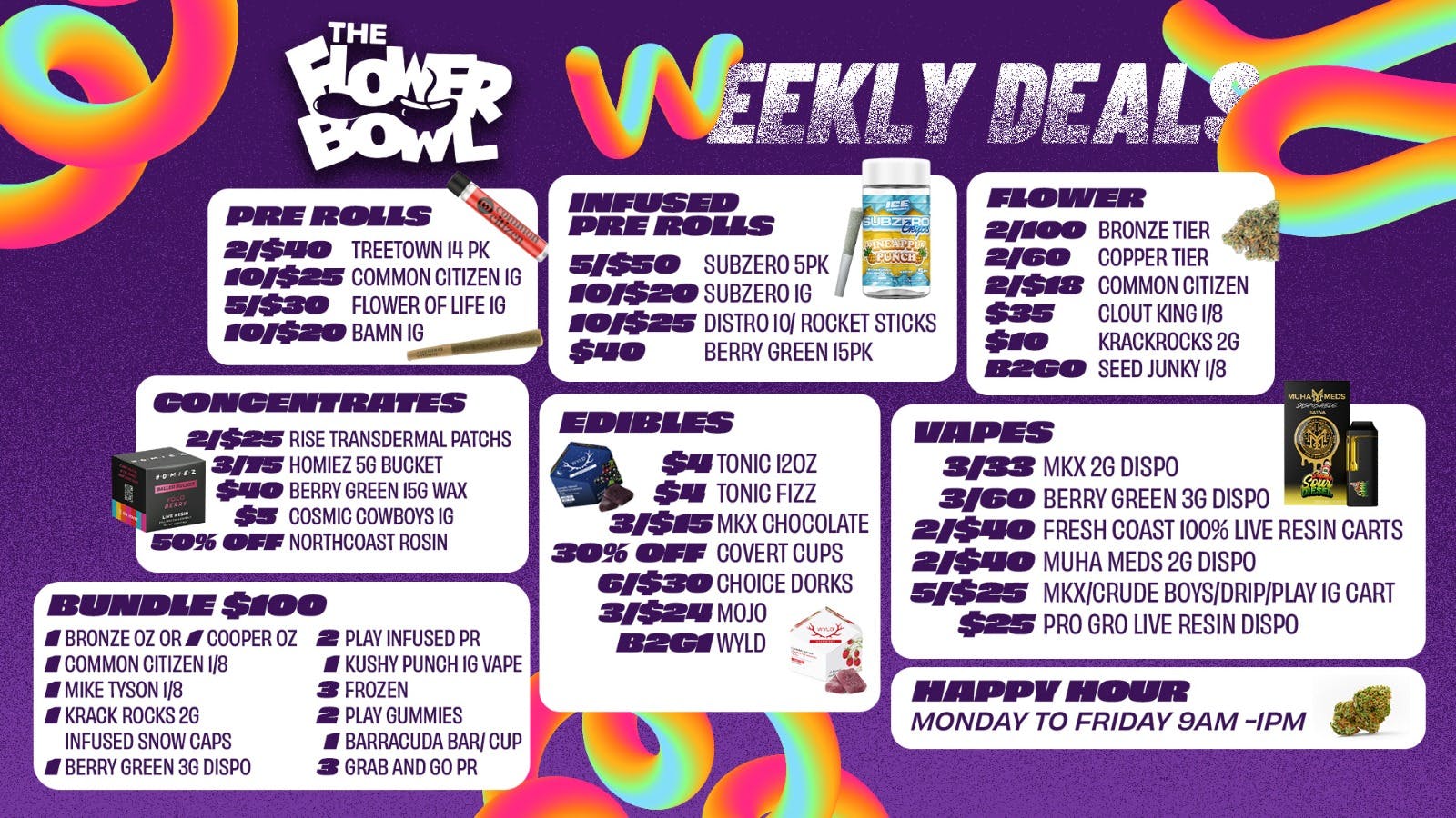The Flower Bowl - New Buffalo (NOW OPEN) Weekly Wins: Flower, Vapes, Edibles & More!!🔥