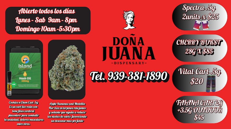 Dona Juana - Caguas FLORES QUE TE ELEVAN...