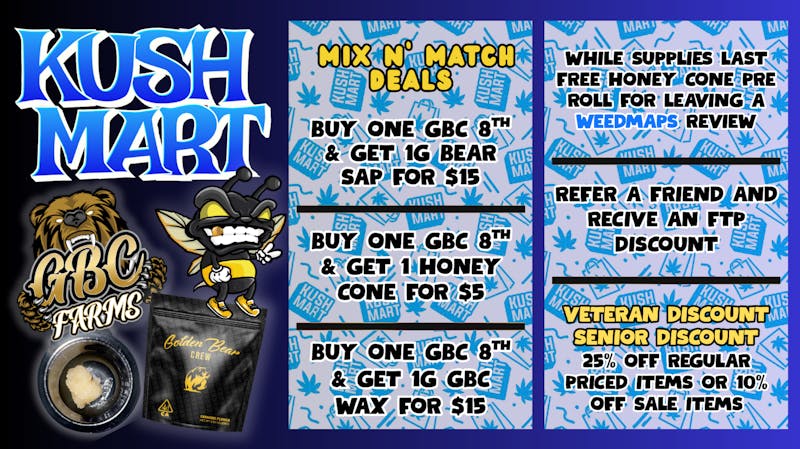KUSHMART DELIVERY - TAXES INCLUDED MIX N MATCH DEALS