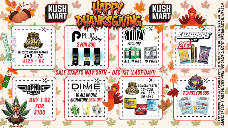 SUPPLY - Victorville 🦃🍁DANKSGIVING🍁🦃 Deals to Roll up & Stuff up