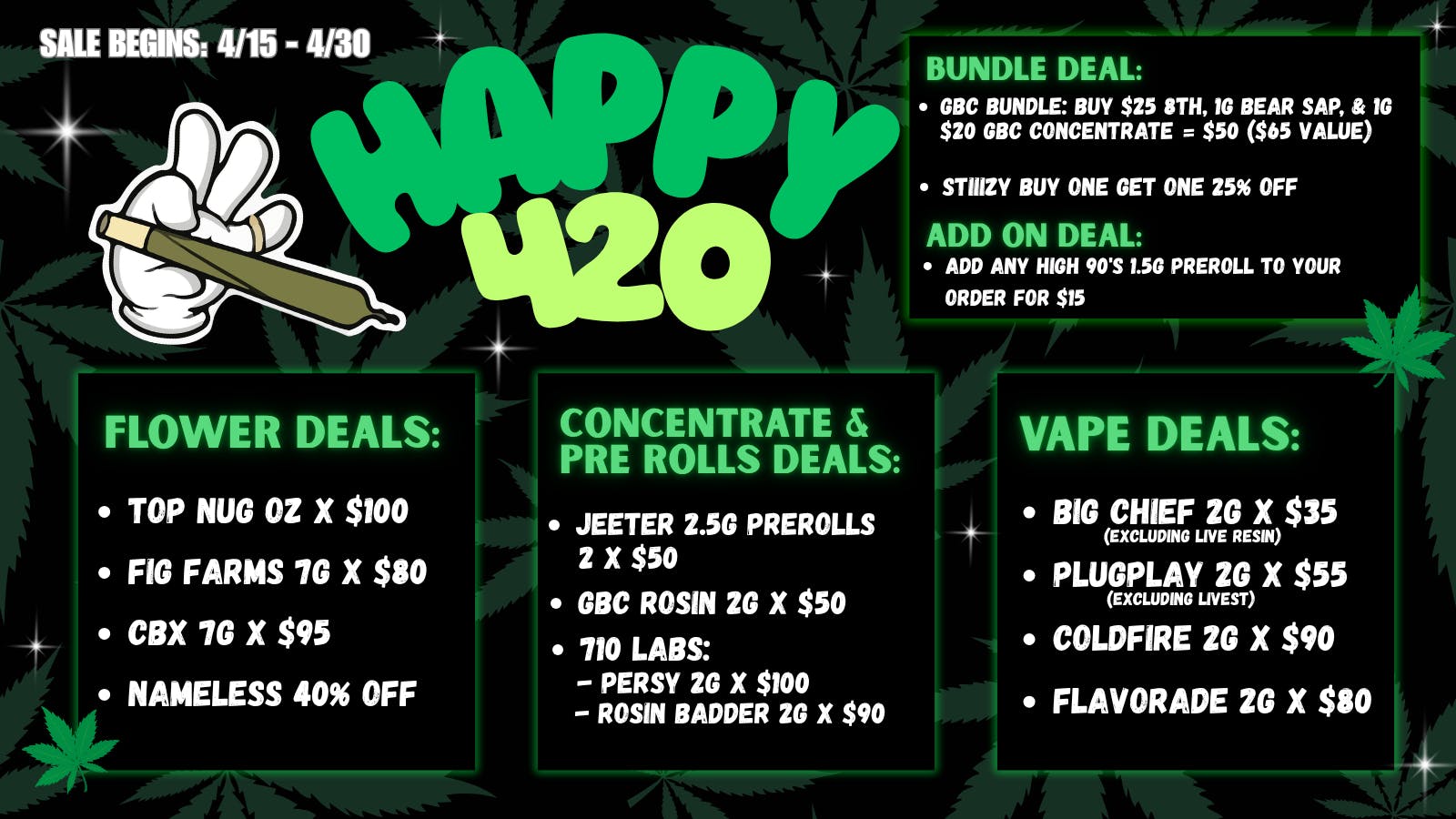 SUPPLY - Fontana EVERYDAY DEALS TAXES INCLUDED!