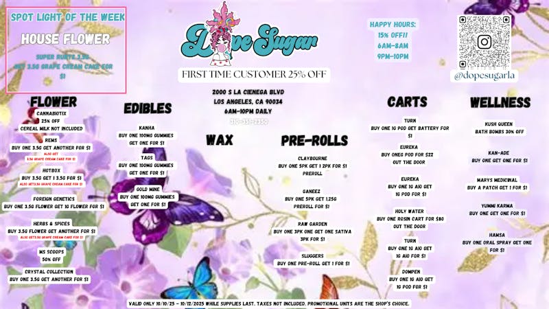 Dope Sugar - La Cienega OPEN AT 6AM! ALL DAY B2G1'S