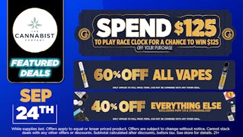 Cannabist Orlando 9.24.25 Specials!