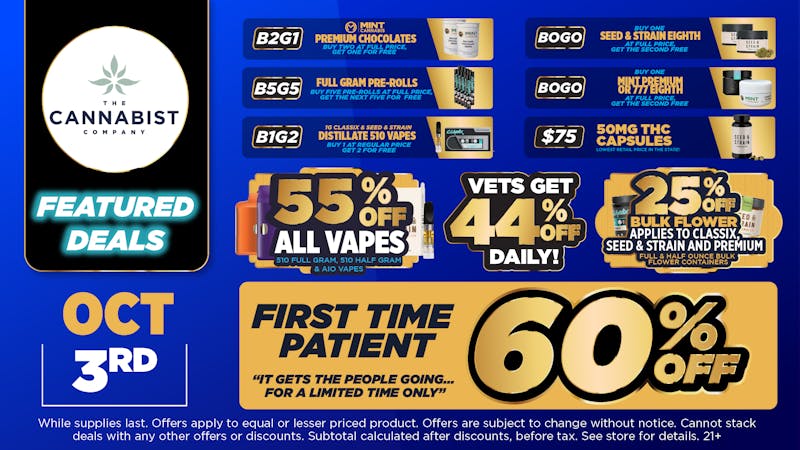 Cannabist Gainesville Spooktacular Savings | 10.03.25