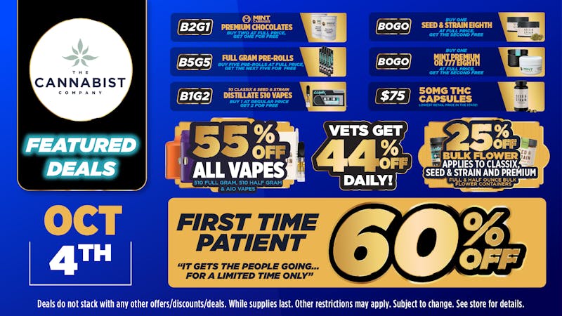 Cannabist Jacksonville 10.04.25 Spooktacular Savings!