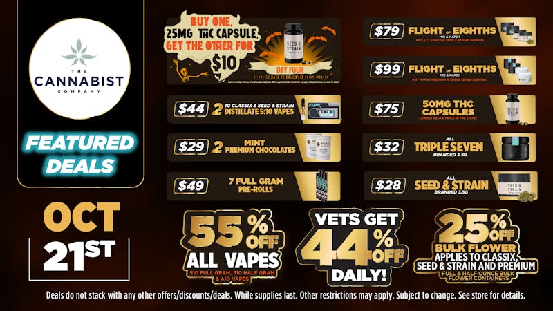 Cannabist Brandon 10.21.25 Specials!