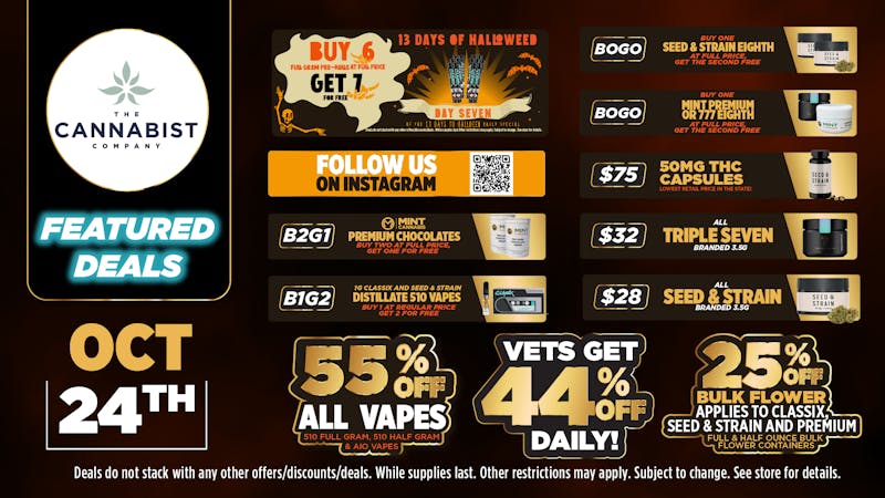 Cannabist Brandon 10.24.25 Specials!