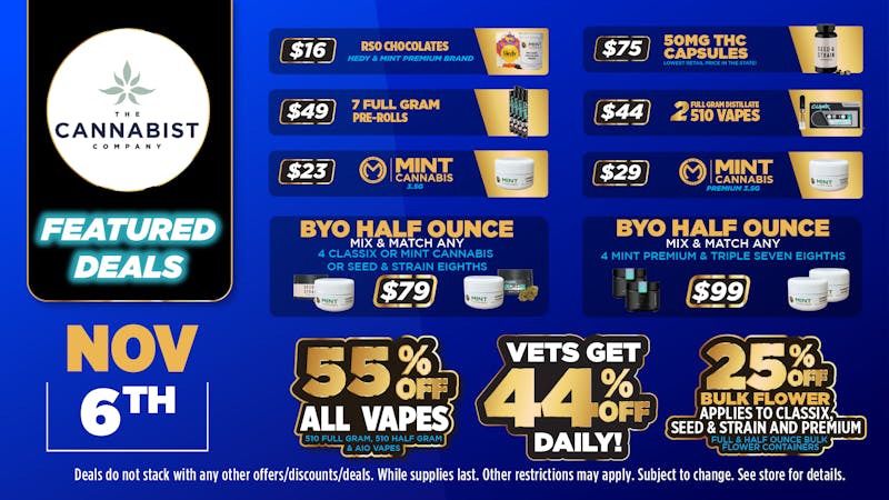 Cannabist Delray Beach 11.06.25 Specials