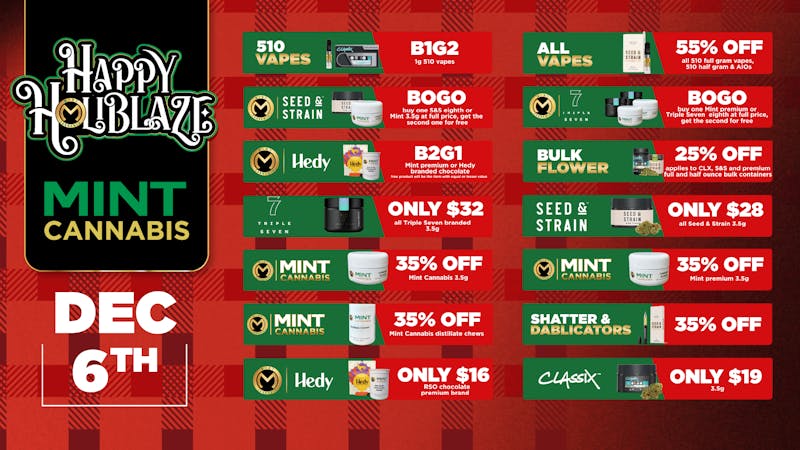 Cannabist Delray Beach 12.6.25 Specials